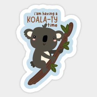 Koala Animal Cartoon Design Sticker